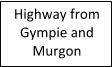 Highway from Gympie and Murgon